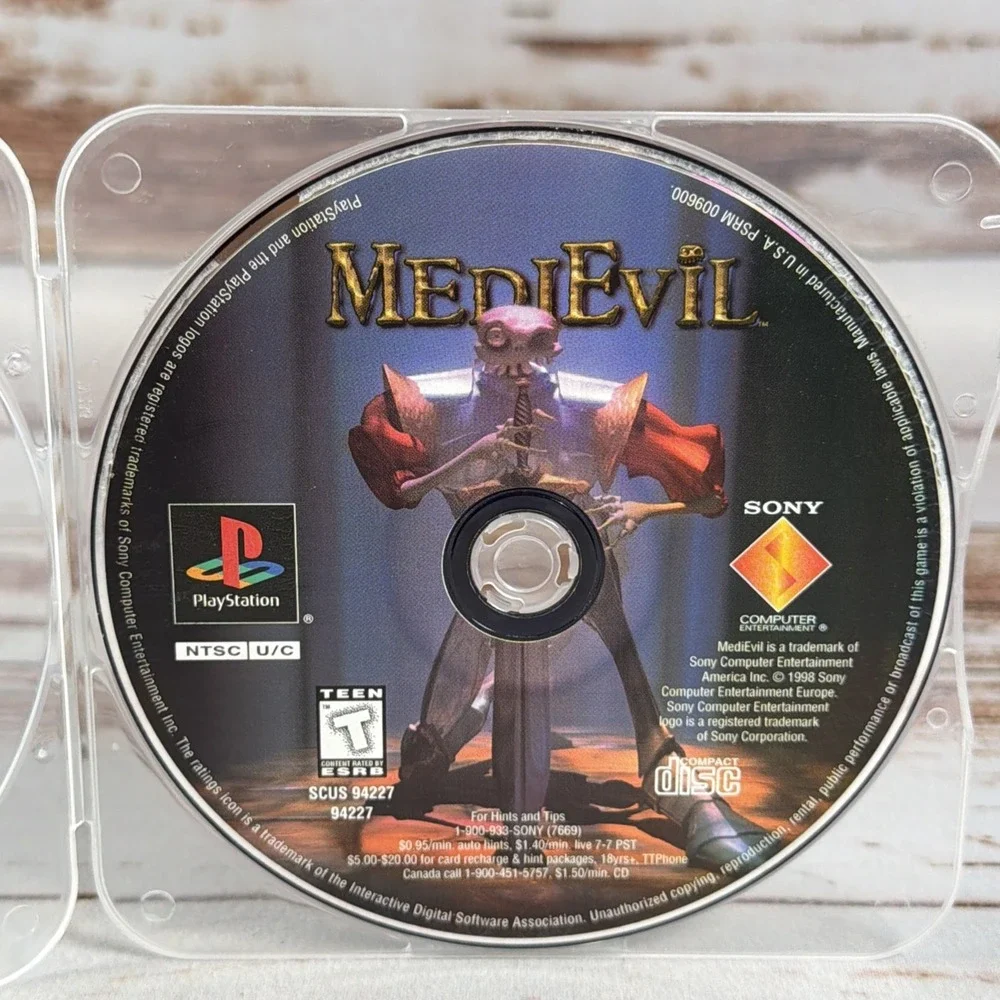 MediEvil Sony PlayStation 1 PS1 Game Disc Only Used Resurfaced